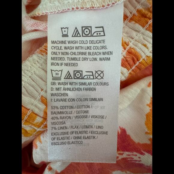 Candace Cameron Bure Sunkissed Regular Jumpsuit Apricot Palm 3X NWOT Stretch - Picture 14 of 14